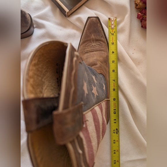 Shyanne Women's American Flag Snip Toe Cowgirl Boots Size 8.5M - Picture 7 of 10